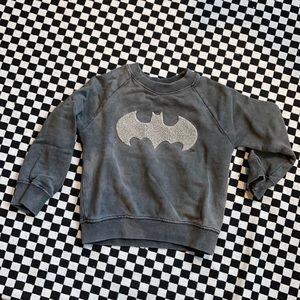 Zara kids Batman sweatshirt with light acid wash treatment, 2/3 for a toddler.